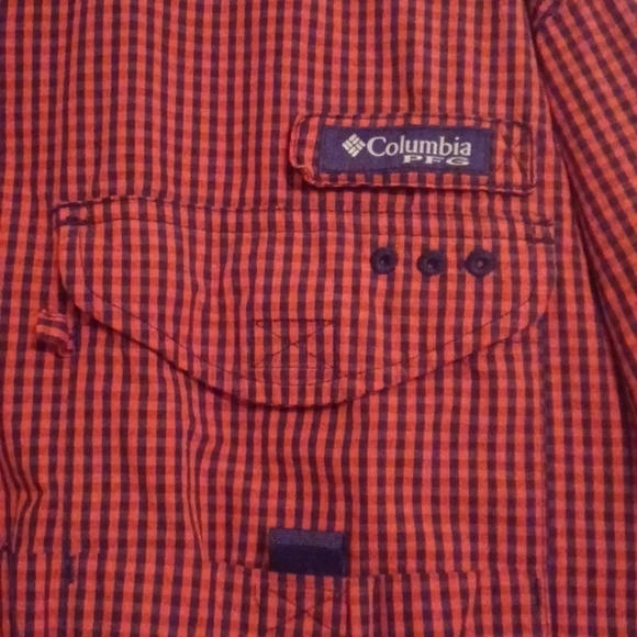 Columbia PFG Super Bonehead Auburn Tigers Vented Fishing Shirt Mens Size XL - Picture 3 of 7